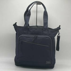 ⑧BN96●PORTER ポーター 吉田カバン FRONT TOTE BAG（L）687-17025 フロント トートバッグ　PC対応 ブラック