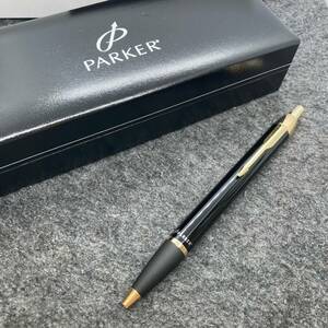 PE2158□PARKER パーカー ノック式 ボールペン IM ブラック×ゴールド 箱付き 筆記確認済み