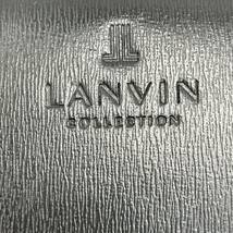 ★BN184●LANVIN ランバン クラッチバッグ セカンドバッグ ポーチ ロゴビジネス ブラック レザー 本革 メンズ バック 持ち手_画像5