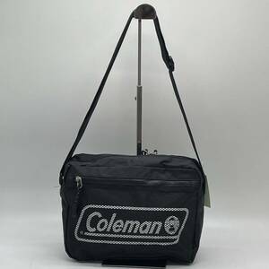 *BN125*Coleman Coleman mesh pocket shoulder bag black polyester light weight 