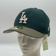 ★KO2●NEW ERA 59FIFTY MLB ワールドコレクション Los Angeles Dodgers ロサンゼルス ドジャース グレーアンダーバイザー 7 57.7㎝_画像1