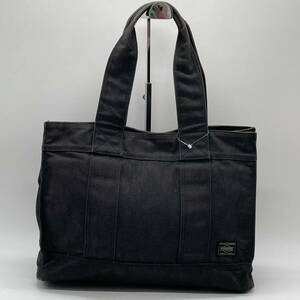 ⑧BN324* PORTER Porter smoky tote bag canvas black black bag Yoshida bag unisex 