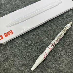 PE2266□Caran ｄ’ACHE カランダッシュ ノック式 ボールペン JAL機内限定 SAKURA 桜 筆記確認済み 缶ケース付き