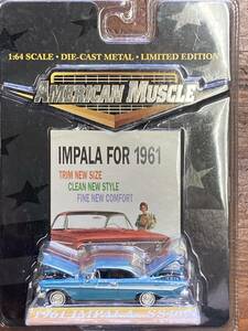  american muscle 1/64 1961 Impala SS409 Ertl korektibru'61INPALA SS409