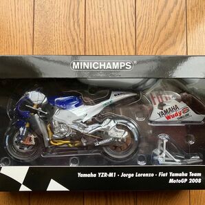 ミニチャンプス1/12モトGP ヤマハYZR-M1 NO.48 FIATヤマハ2008 ホルへ　ロレンソ　中古品(外箱補修有り)