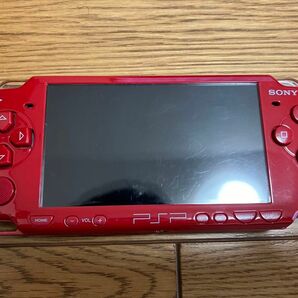 PSP 2000 本体のみ　(レッド)中古作動品　バッテリーフタ色違い