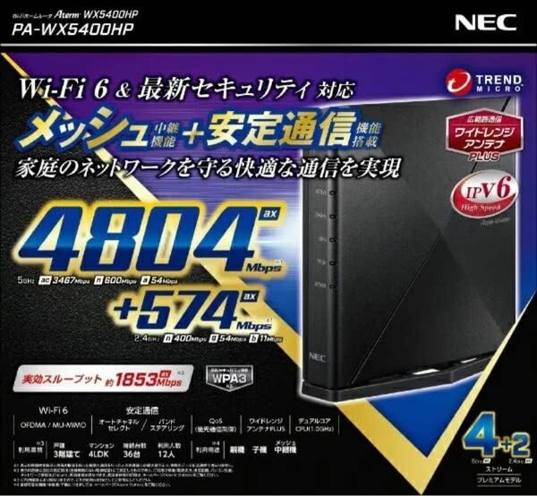 NEC Wi-Fi PA-WX5400HP