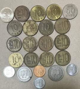 Корейская монета Резюме 1 выиграл 10 выигранных 50 вооборот за иностранные монеты.