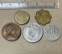 外国コイン　5種　まとめ　スペイン　フィリピン　オーストリア　オーストラリア　インドネシア　外国コインまとめ売り　アンティーク_画像2