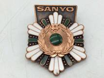 #3471 三洋電機 勤続15年 勤続20年 功労賞 記念バッジ SANYO サンヨー 徽章風 社章 記念章 SILVER 長期保管品_画像6