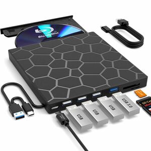 新品 外付けBlu-rayドライブ 外付けブルーレイドライブ USB 3.0