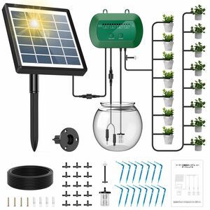 ソーラー 自動散水機 自動水やり 植物 散水タイマー DIY 自動給水器 