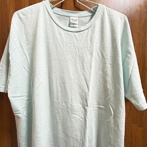 【夏服】Printstar 半袖 メンズ Tシャツ 水色 ブルー ビッグシルエット XXL(3L)