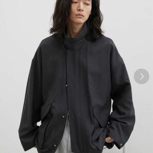 WYM LIDNM LIGHT WEIGHT WIDE FLIGHT BLOUSON チャコール ブルゾン