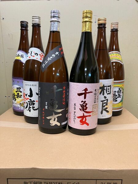 本格焼酎飲み比べ25度1800ミリ6本セット