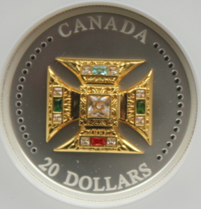 【最高鑑定】2023年 カナダ 聖エドワード 王冠 20ドル銀貨 NGC PF70 MATTE ファーストリリース イギリス エリザベス