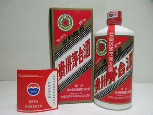 貴州茅台酒 マオタイ酒 五星麦 陶器 KWEICHOW MOUTAI 500ml/978g 38% 中国酒 未開栓 古酒 箱付き/B36434