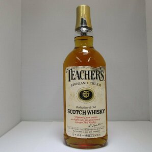 ティーチャーズ ハイランドクリーム 750ml 43% TEACHER'S HIGHLAND CREAM スコッチウイスキー 特級 ※紙封片方切れ 未開栓 古酒 /C20392の画像1