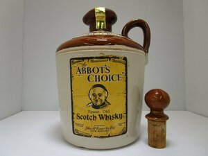 アボットチョイス 陶器ボトル 760ml(1584g) 43% ABBOT'S CHOICE スコッチウイスキー 特級 従価 未開栓 古酒 替え栓付き /B31927