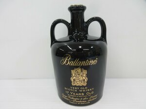 バランタイン 17年 ベリーオールド 黒 陶器 Ballantine's VERY OLD 重量1380g スコッチウイスキー 未開栓 古酒/A34702