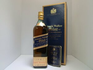 ジョニーウォーカ― ブルーラベル オールデスト 15 to 60 years 750ml 43% Johnnie Walker Oldest スコッチ 未開栓 古酒 箱・冊子/A39909