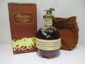 ブラントン 1990年 Blanton 750ml 46.5% バーボンウイスキー 未開栓 古酒 箱(傷み有り),巾着袋付き/B37208