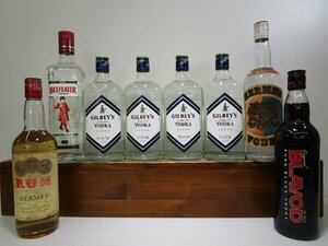 8 pcs set Spirits ( vodka, Gin, Ram ) 700,750ml 37.5-47% not yet . plug old sake together 1 jpy start /5-24-12