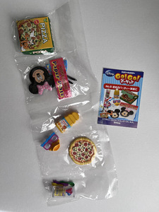  Shokugan Lee men to Disney GO!GO! market No.6 [ week end. party preparation .] one part opened miniature doll small articles pizza 