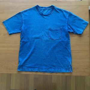 ギャップ　コットン　半袖Tシャツ　デニム風 無地 クルーネック