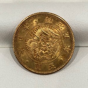 #[ purchase ....] old coin old 5 jpy gold coin Meiji 5 year Au90.53 old coin rare genuineness unknown total 1 point #