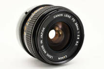 【動作保証】Canon FD 28mm f2.8 S.C. MF FD マウント + 純正革ケース　#2117188_画像4