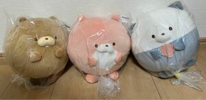 新品　まるちょこ。　びーばー。　らっこ。　かわうちょ。もちふわおっきめ　 ぬいぐるみ　全3種セット