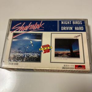 [ domestic record western-style music cassette tape ] car katak|① Night Birds② Drivin' Hard (2 album . 1 psc . compilation )| lyric card attaching .