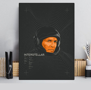  C3334 インターステラー Interstellar キャンバスアートポスター 50×70cm イラスト インテリア 雑貨 海外製 枠なし