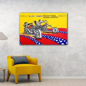 【最安保証】C1650 イージー・ライダー Easy Rider キャンバスアートポスター 50×75cm インテリア 海外製 枠なし　B