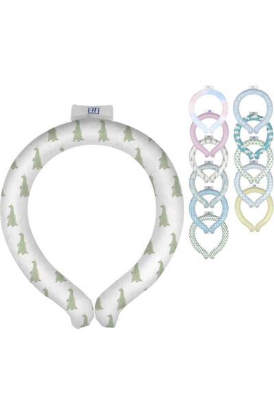 日丸優品】クールリング 子供 28度 熱中症対策 アイスネックリング ネッククーラー 柄 アイスパック (S, 恐竜)
