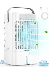  cold air fan cold manner machine quiet sound 3 -step air flow &2 kind fog . mode cut timer 90° yawing 7 color LED cold manner electric fan small size top and bottom angle adjustment 