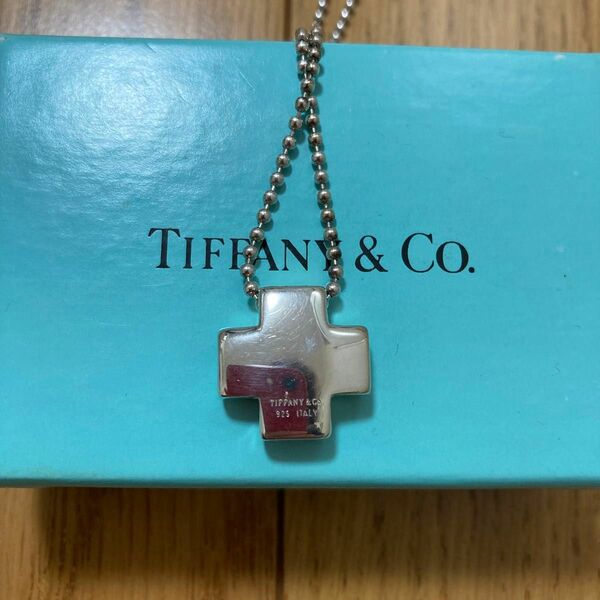 ティファニー TIFFANY Co ローマンクロス　９２５シルバーネックレス