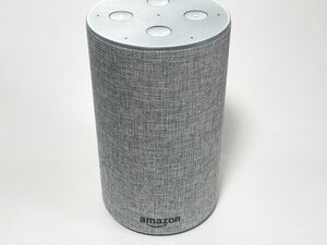 Amazon Echo (第2世代) アマゾン エコー ヘザーグレー (ファブリック) スマートスピーカー アレクサ