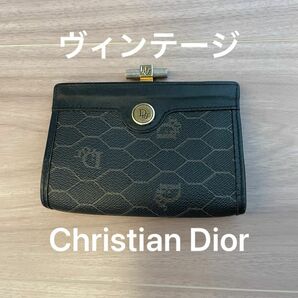 【used】ヴィンテージ Christian Dior がま口 カードケース 財布 小物入れ