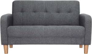 не использовался #o- SJ (OSJ) диван 2 местный . ширина примерно 108cm локти имеется натуральное дерево ножек простой сборка 2WAY Северная Европа стиль ткань серый 