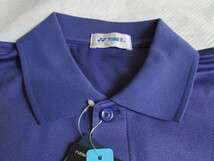メンズ Sサイズ YONEX 定番 半袖 ポロシャツ 未使用 タグ付き きれい ゲームシャツ ジャケット ブルー系 ヨネックス テニス バドミントン_画像3