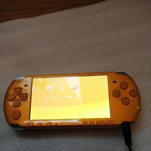PSP3000 bright yellow used beautiful goods 