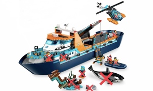 LEGO レゴ 60368☆シティ 北極探検船☆オルカ、ミニフィグ、付属アイテム等なし☆未使用、未組み立て☆ヘリコプター、ボート、潜水艇