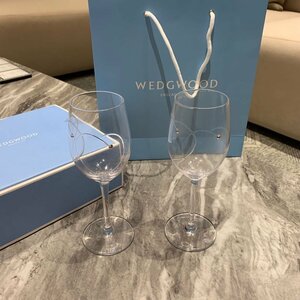 ウェッジウッド wedgwood ワイングラス 2客セット　洋食器 ウェディング　プレゼント　お祝い　インテリア ワイン　グラス　