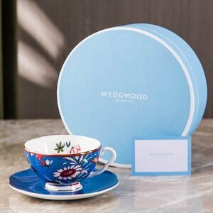 ウェッジウッド wedgwood　ティーカップ　コーヒーカップ 　ソーサー　セット　洋食器 インテリア ブルー