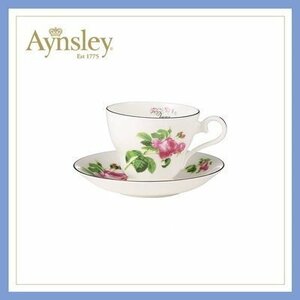 Aynsley エインズレイ　イギリス　誕生月カップ　カップ＆ソーサー　洋食器　茶器　花柄　お祝い　プレゼント　6月