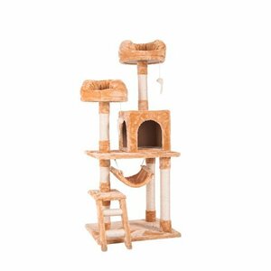  башня для кошки полная высота 141cm.. класть компактный коготь .. много голова .. домик для кошек 