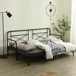 tei bed frame only pipe bed single bed sofa bed . length type bed semi single length 200cm 2way mattress is optional 