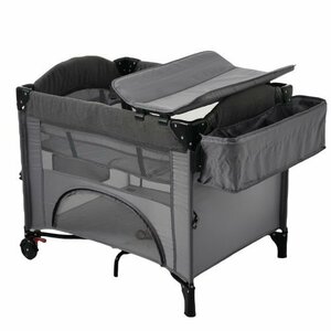  crib playpen folding ... bed diapers change table attaching play yard . daytime . mat carry bag attaching with mattress 